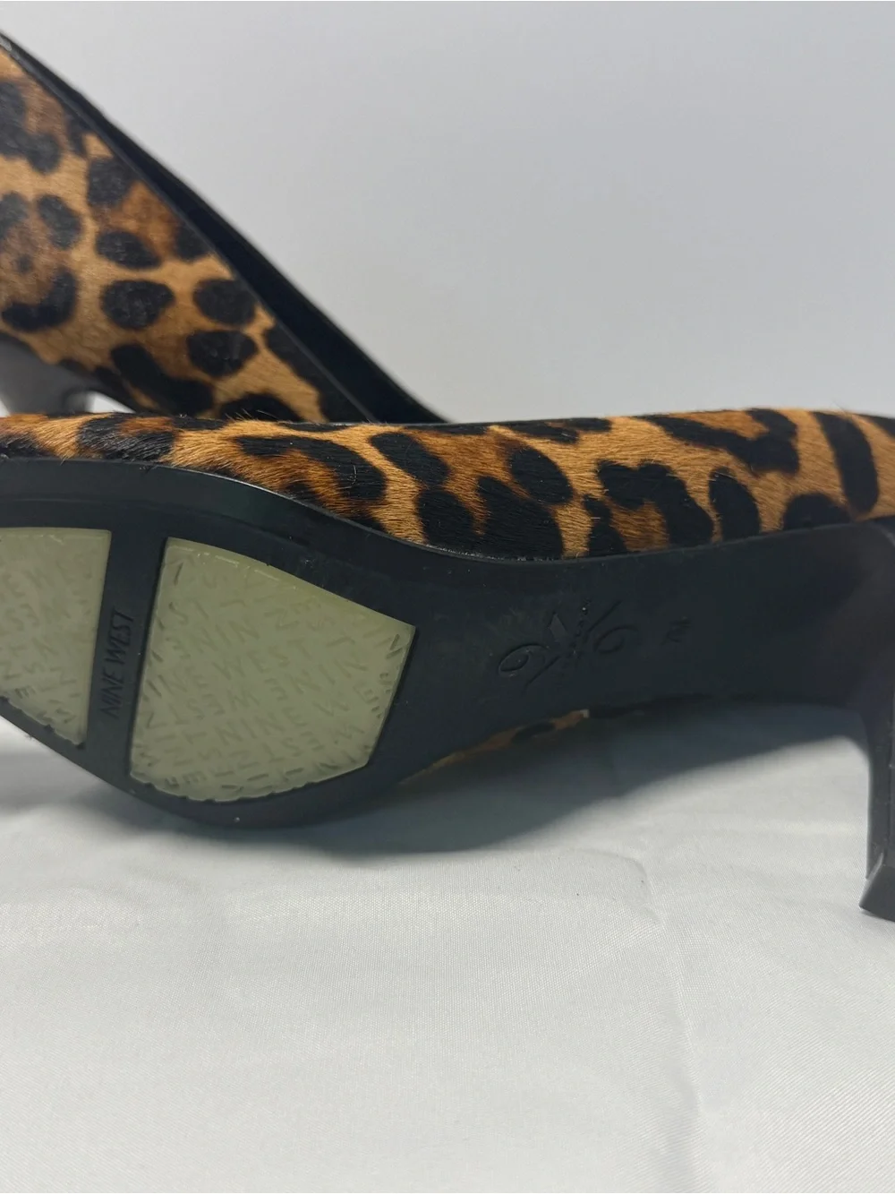Nine West Leopard-Print Pointed Pumps - Brown/Black